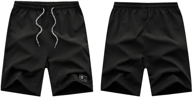 3 Pack:Men's Athletic Hiking Shorts Quick Dry Lightweight Sports Gym Running Shorts Basketball Training