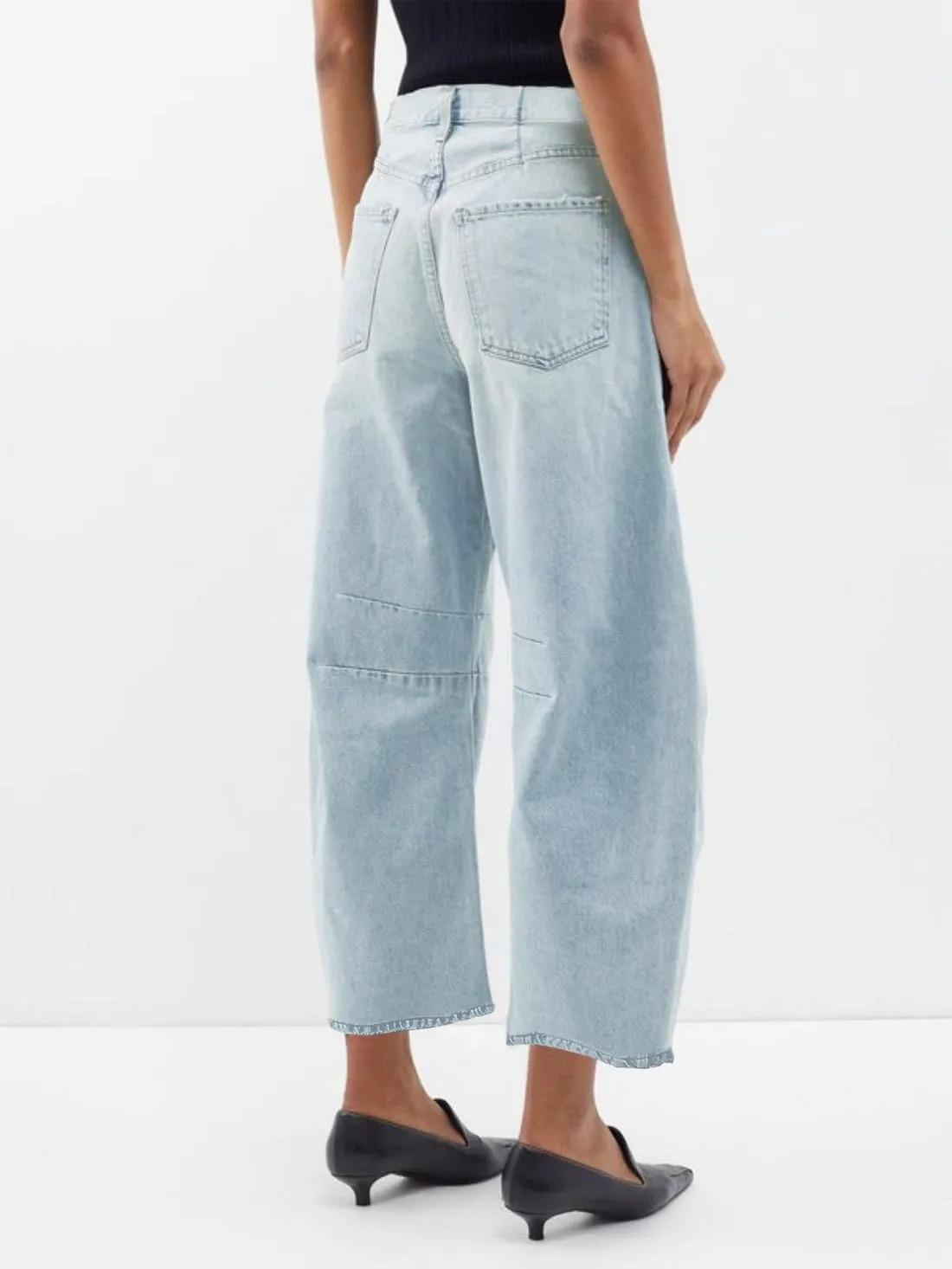Allimy Womens Jeans Mid Rise Barrel Leg Vintage Jeans for Women Trendy 2025 Denim Pants Non Stretch