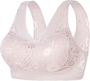 Bras for Women No Underwire V Neck Wireless Push Up Bra with Soft Support Comfort Seamless Bralettes
