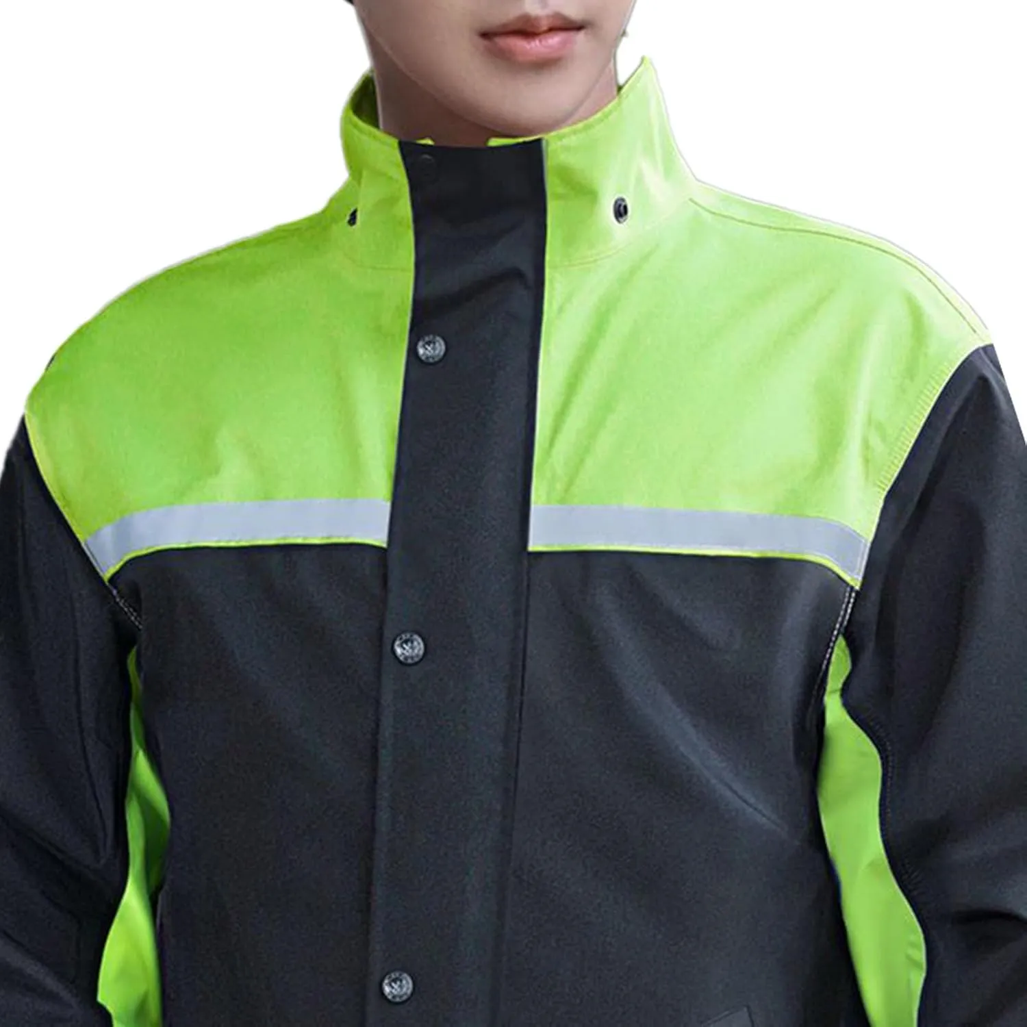 Breathable Impermeable Portable Rain Coat Pants Suit for Men Electric Bike Cycling