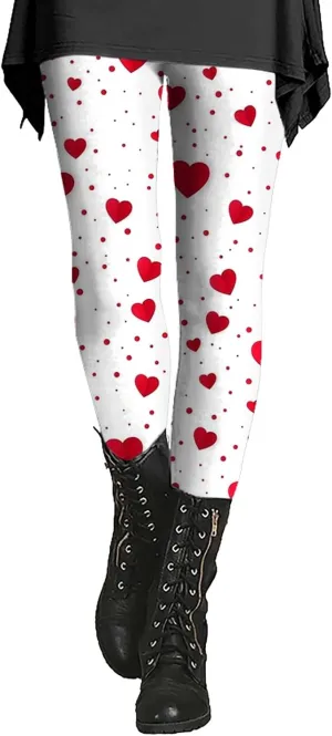 Butt Lifting Leggings for Women with Pockets Plus Size Valentine's Maternity Leggings Plaid Yoga Pants