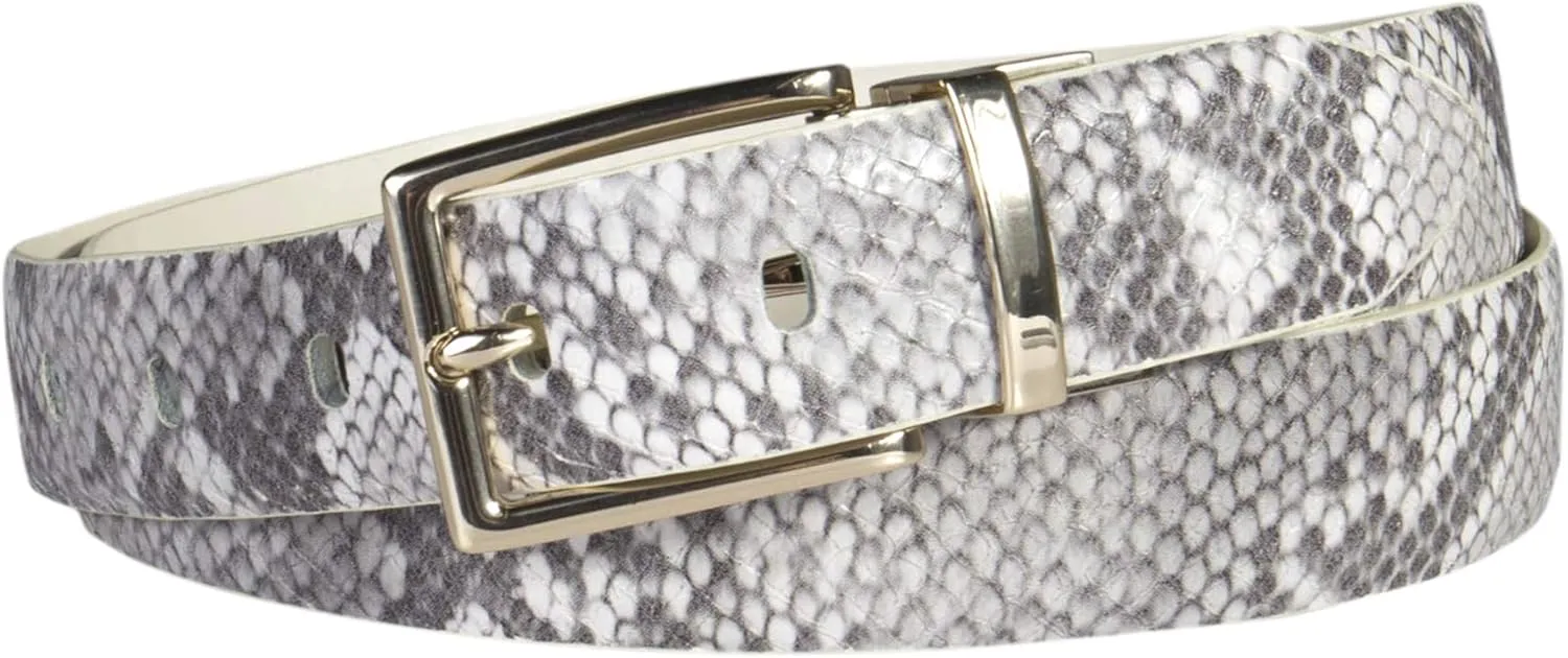 Calvin Klein Women's Two-in-One Reversible Dress Casual Belts for Jeans, Trousers and Dresses