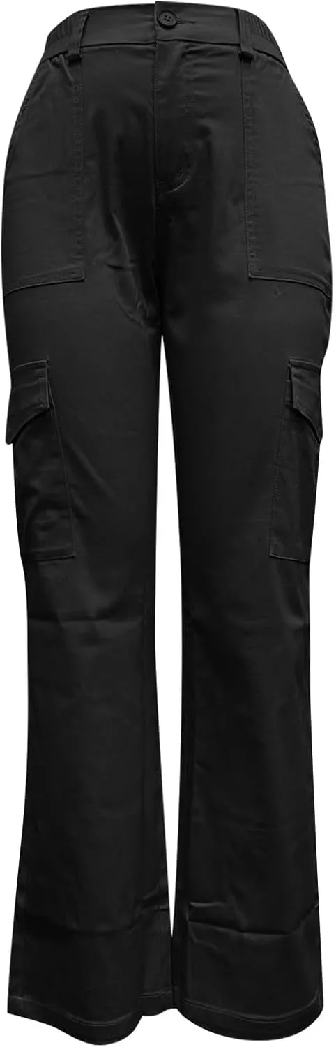 Cargo Pants for Women Straight Leg Full Length Work Pants Lightweight Casual Pants Loose Outdoor Hiking Trouser