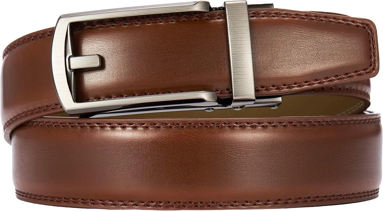 CHAOREN Click Belt for Men 2 Pack - Mens Dress Belt 1 1/4" in Packing Box - Design Belt Meet Almost Any Occasion and Outfit