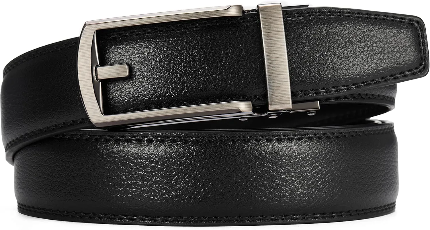 CHAOREN Click Belt for Men 2 Pack - Mens Dress Belt 1 1/4" in Packing Box - Design Belt Meet Almost Any Occasion and Outfit