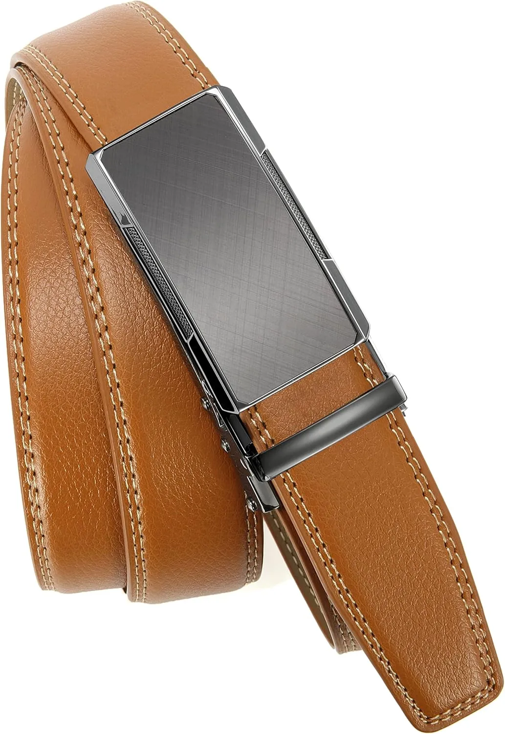 CHAOREN Mens Dress Belt - Mens Ratchet Belt Leather 1 1/4" for Dress Pant - Micro Adjustable Belts Fit Everywhere