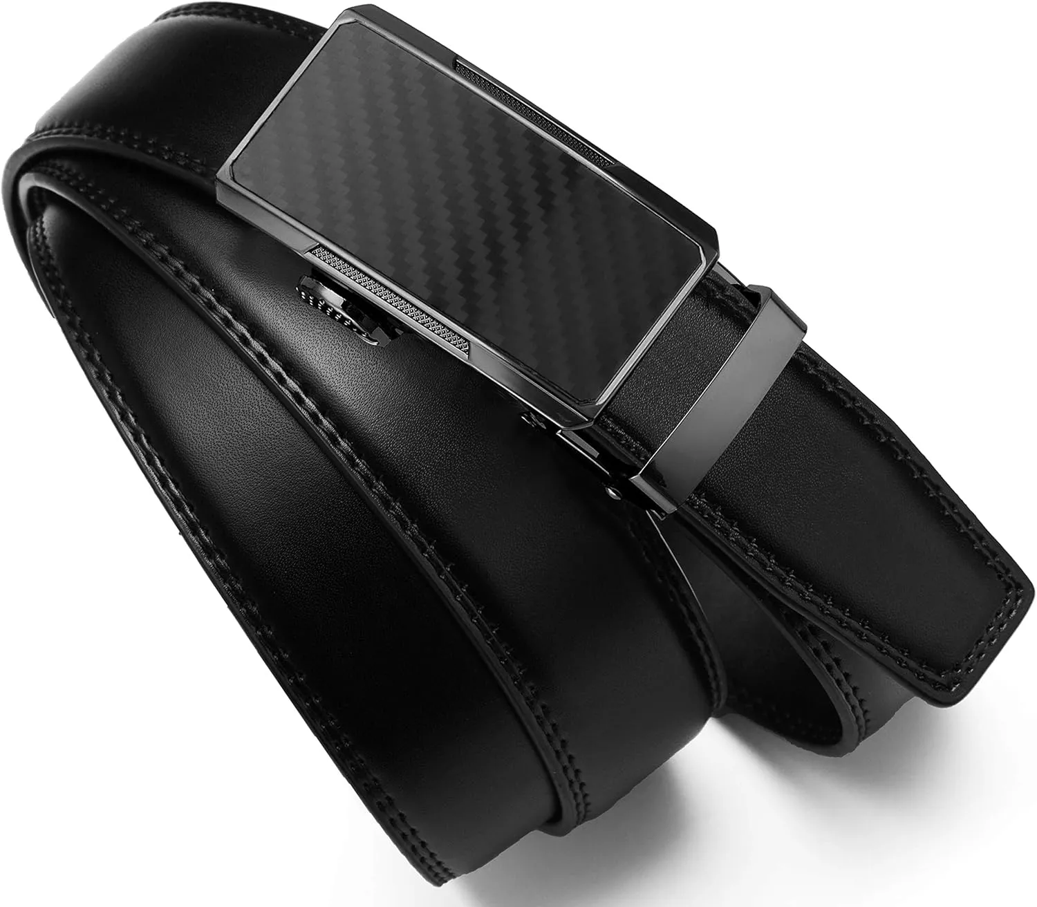 CHAOREN Mens Dress Belt - Mens Ratchet Belt Leather 1 1/4" for Dress Pant - Micro Adjustable Belts Fit Everywhere