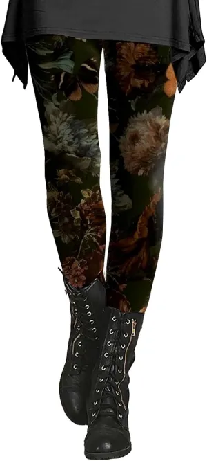 Christmas Plus Size Leggings for Women Leopard Print Clothing for Women High Waisted Work Out Leggings