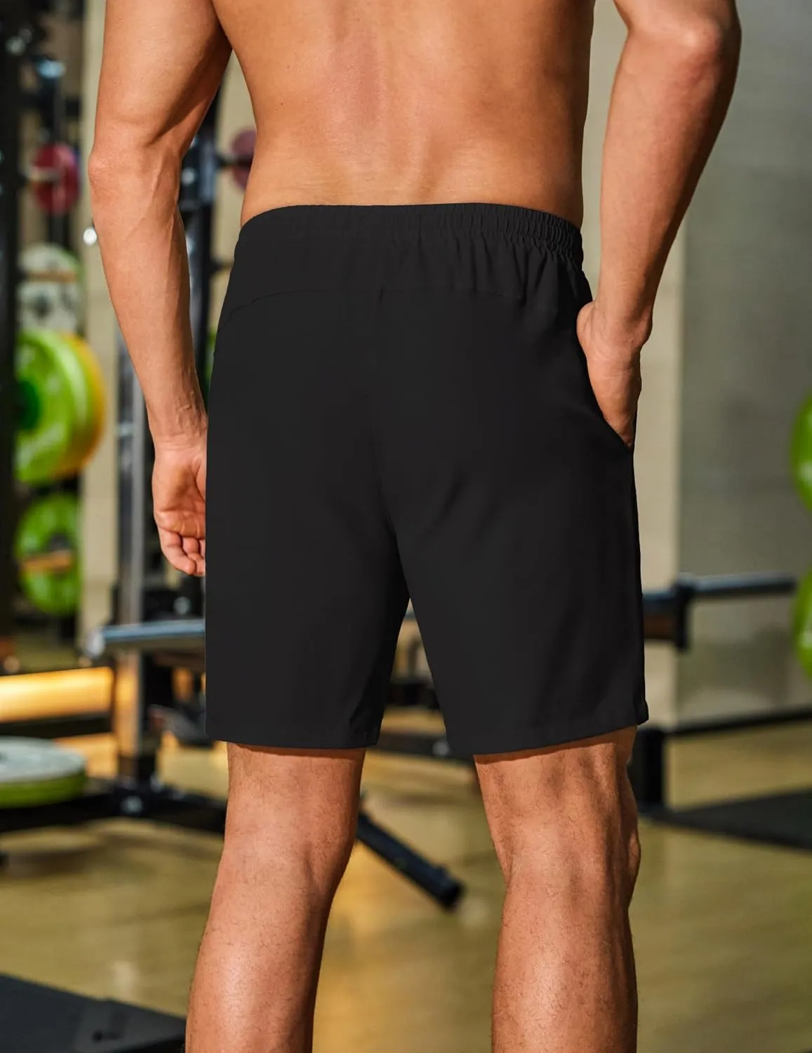 COOFANDY Men's Gym Workout Shorts 8 Inch Quick Dry Athletic Shorts Lightweight Drawstring Running Shorts