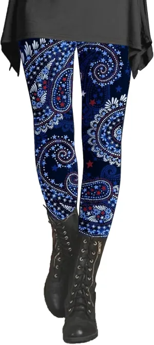 Cropped Leggings for Women Patterned Colorful Tights for Women Plus Size Womens Yoga Leggings