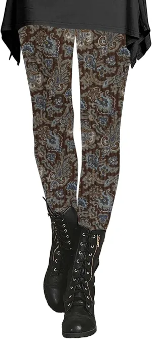 Cropped Leggings for Women Patterned Colorful Tights for Women Plus Size Womens Yoga Leggings