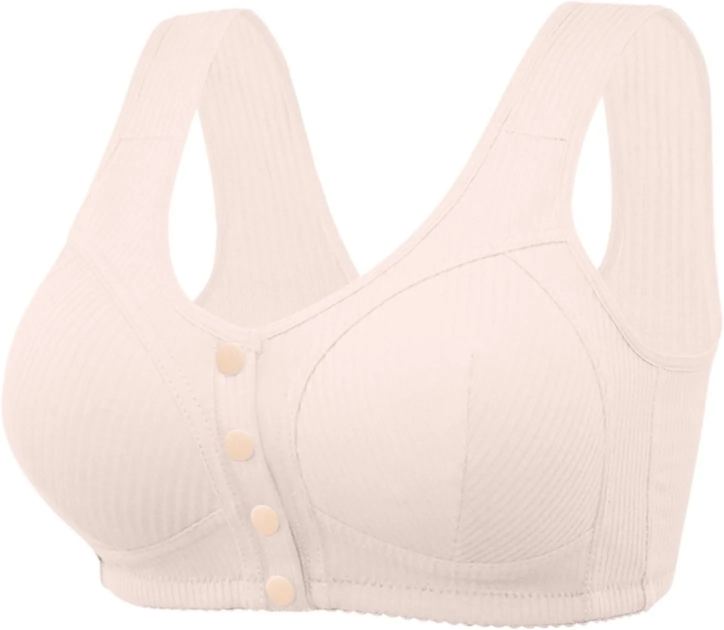 Daisy Bras for Older Women Front Closure Bras 18 Hour Bra Full Coverage Comfortable Bra Plus Size No Underwire
