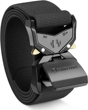 FAIRWIN Tactical Belt Men, 1.5" Nylon Web Military Hiking Rigger Work Belts with Heavy-Duty Quick-Release Buckle