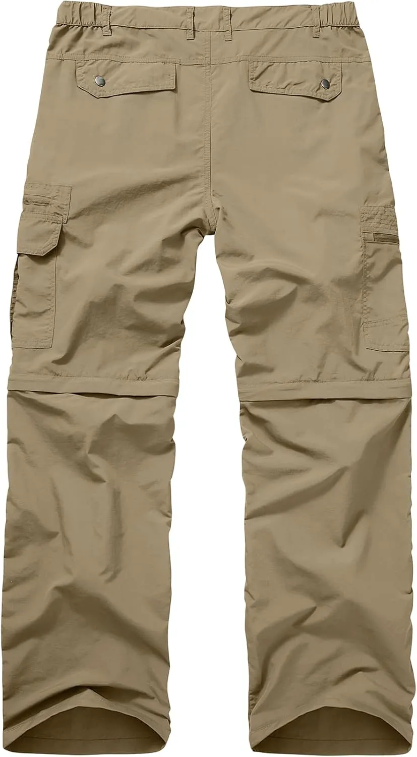 Fishing Pants for Men, Waterproof Convertible Quick Dry Pants for Wading, Lightweight Breathable Hiking Pants Mens