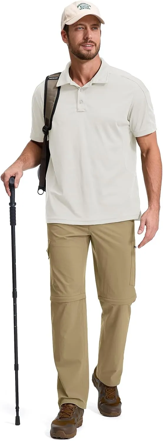 Fishing Pants for Men, Waterproof Convertible Quick Dry Pants for Wading, Lightweight Breathable Hiking Pants Mens