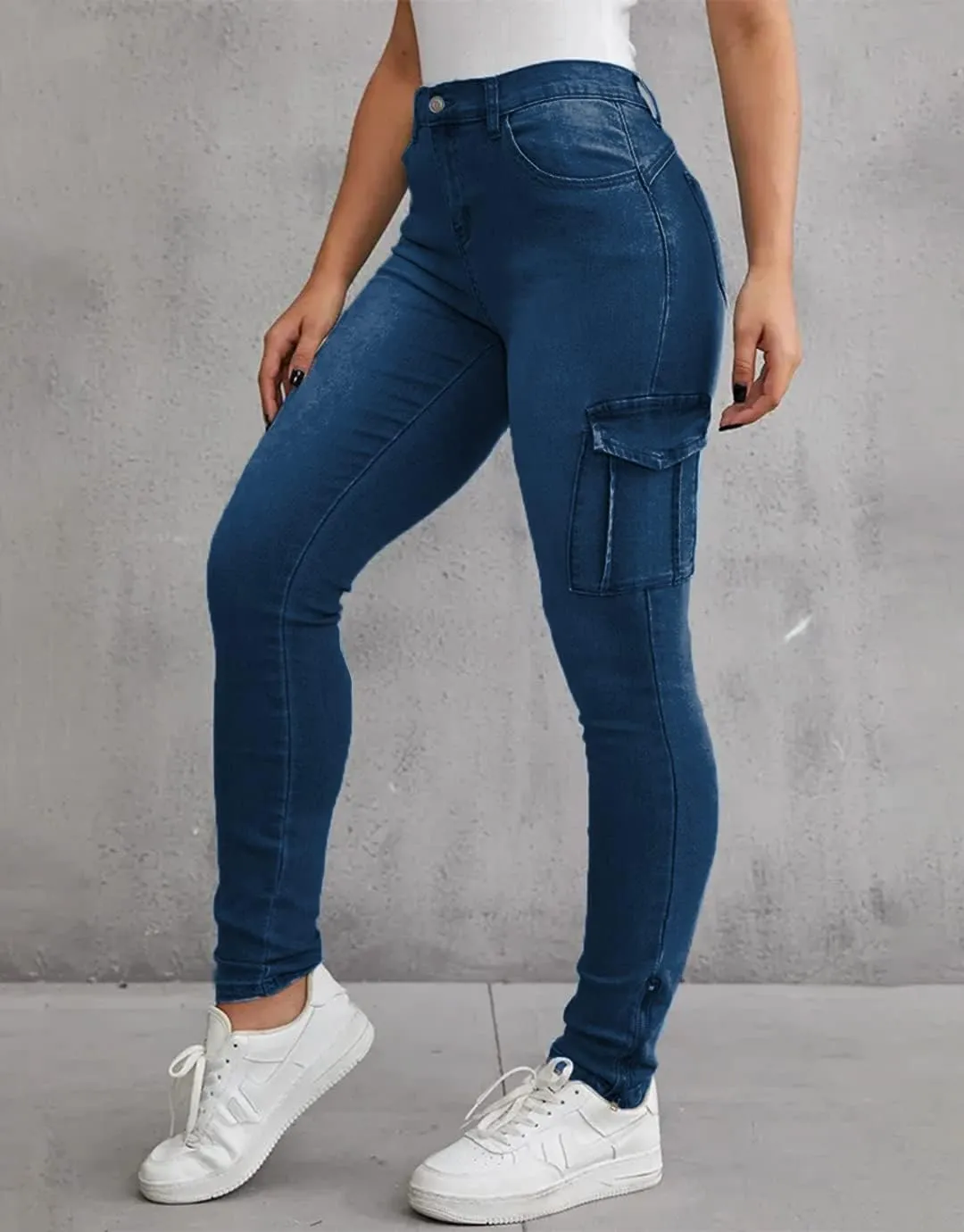 Flamingals Skinny Jeans for Women Stretch High Waisted Flap Pocket Butt Lifting Jeans