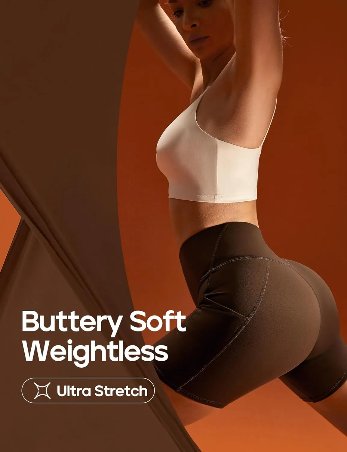 Heathyoga Buttery Soft 6" Yoga Shorts for Women Biker Shorts Women Tummy Control Workout Gym Spandex Shorts with Pockets