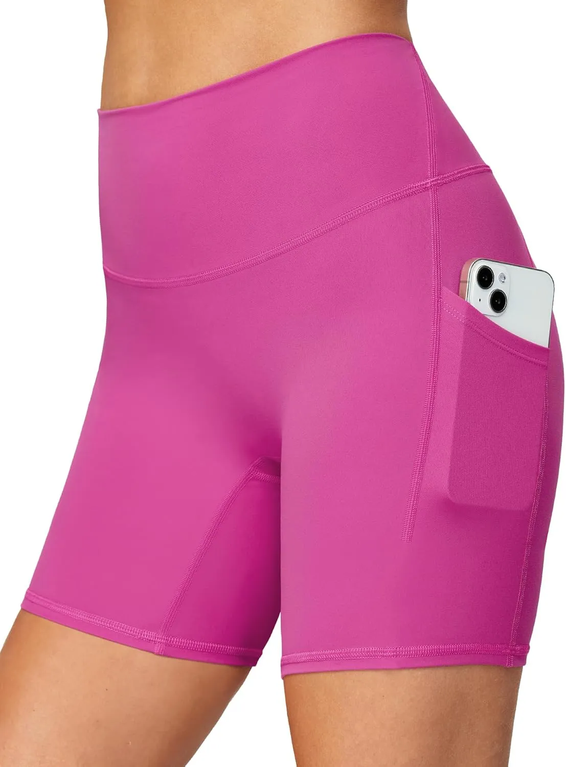 Heathyoga Buttery Soft 6" Yoga Shorts for Women Biker Shorts Women Tummy Control Workout Gym Spandex Shorts with Pockets