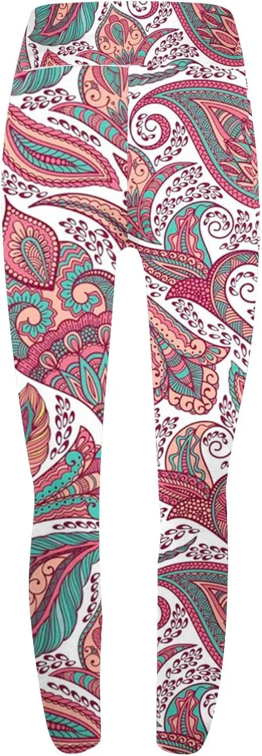 Holiday Christmas Leggings for Women Tights with Pockets for Women Womens High Waisted Workout Pants