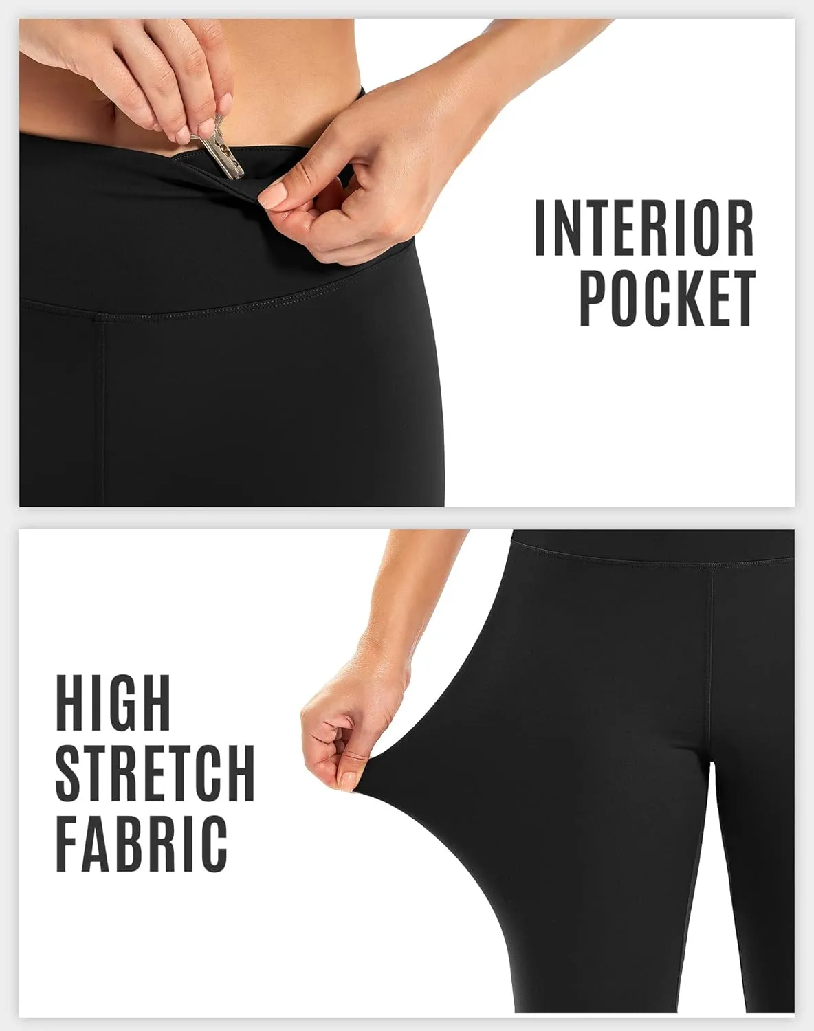IUGA Biker Shorts for Women High Waist, Ultra Soft Womens Workout Shorts with Inner Pocket Opaque Yoga Gym Running Shorts 8"