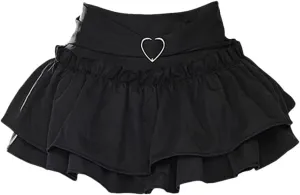 Japanese Mini Skirt Women's Summer High Waist Sweet Skirt Korean Style Safety Short Skirt