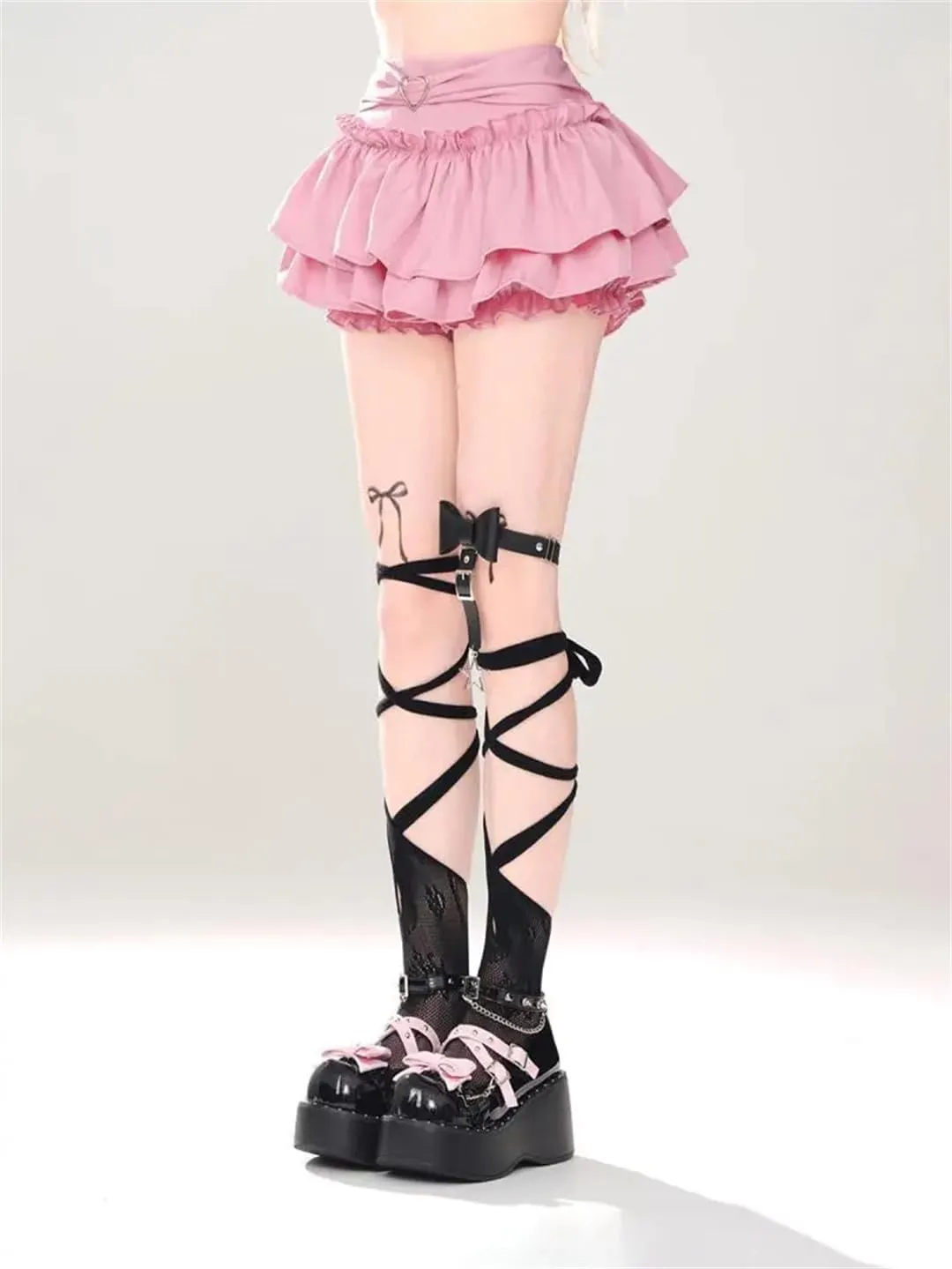 Japanese Mini Skirt Women's Summer High Waist Sweet Skirt Korean Style Safety Short Skirt