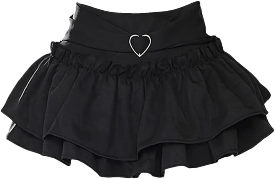 Japanese Mini Skirt Women's Summer High Waist Sweet Skirt Korean Style Safety Short Skirt