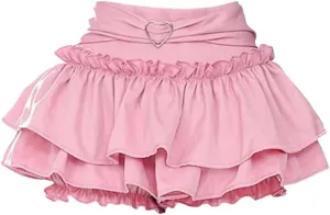 Japanese Mini Skirt Women's Summer High Waist Sweet Skirt Korean Style Safety Short Skirt