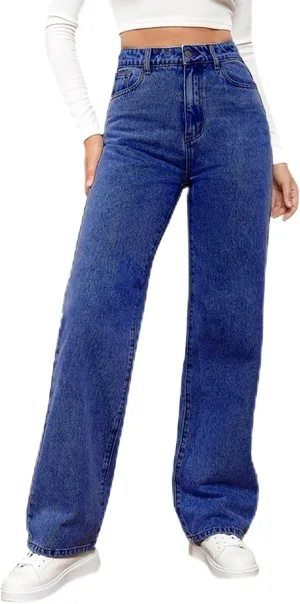 Jeans for Women Trendy 2024 Flare/Wide Leg Jeans High Waisted Stretch Baggy Jeans for Women Plus Size Denim Pants