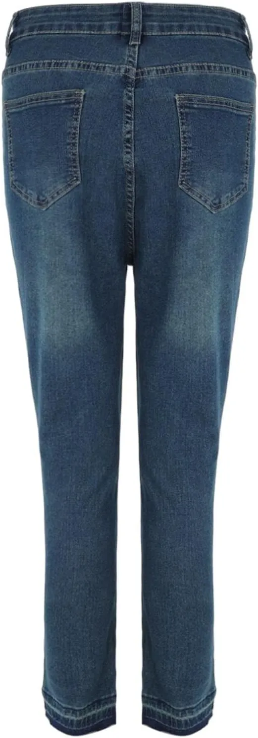 Jeans for Women Trendy Stretch Slim Fitting High Waisted Jeans Women Plus Size Jean Shorts