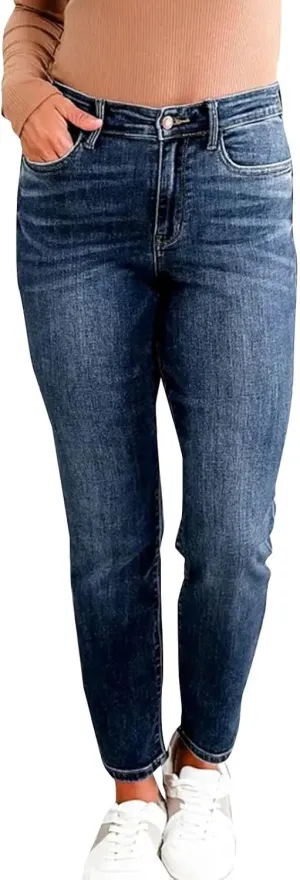 Jeans for Women Trendy Stretch Slim Fitting High Waisted Jeans Women's Pants Plus