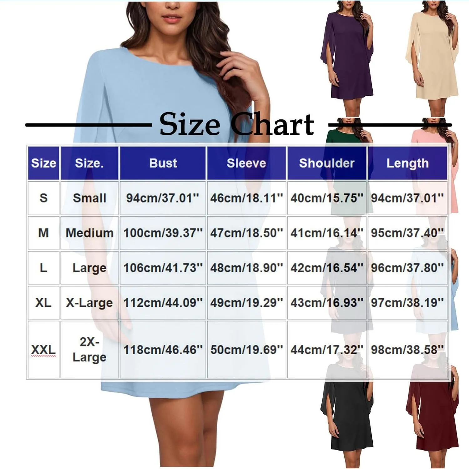 JOAU Women's Cocktail Party Dresses Ruffle Flutter Petal Sleeve Knee Length Dress Wedding Guest Shift Dresses 2025 Trendy