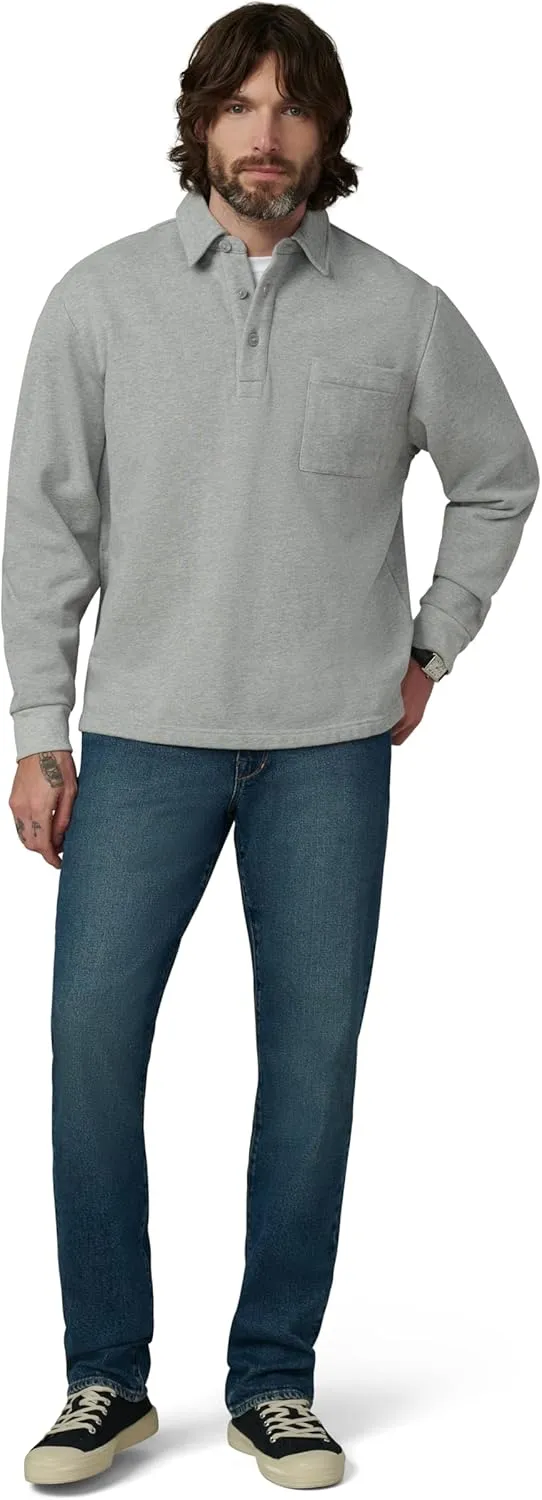 Joe's Jeans Men's Polo Long Sleeve Sweatshirt