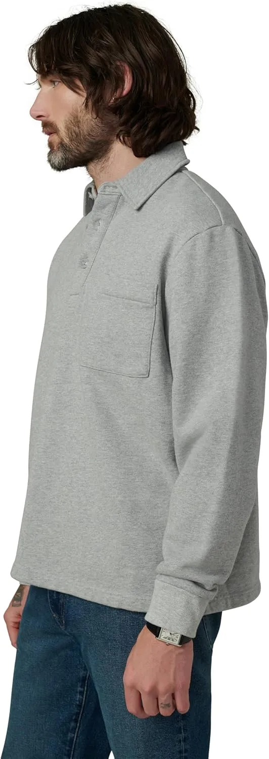 Joe's Jeans Men's Polo Long Sleeve Sweatshirt