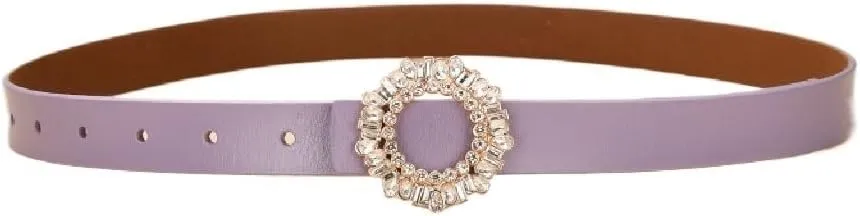 JSEIAJB Crystal Diamond Square Buckle Decorative Belt Hundred Women's Belt Inlay