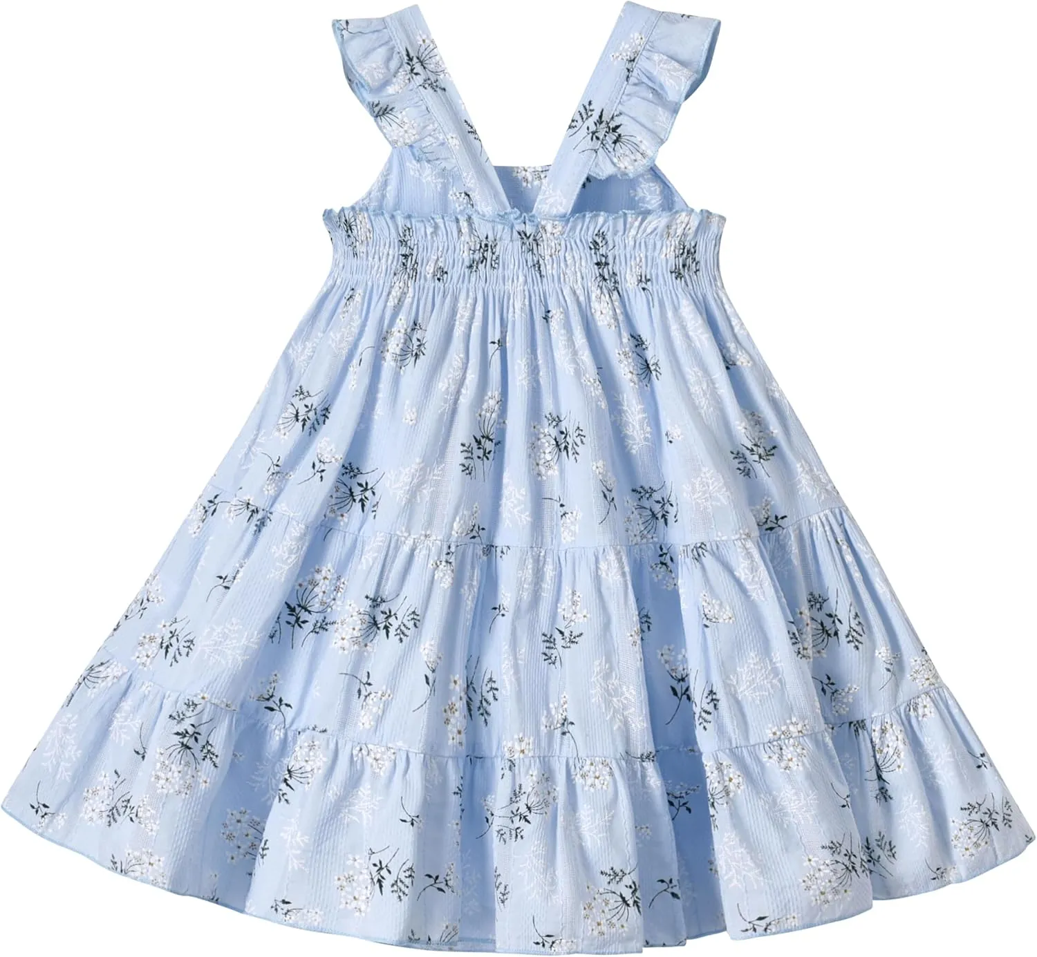 Kids Toddler Baby Girls Dress Ruffle Sleeveless Princess Dress 2024 Summer Beach Sundress