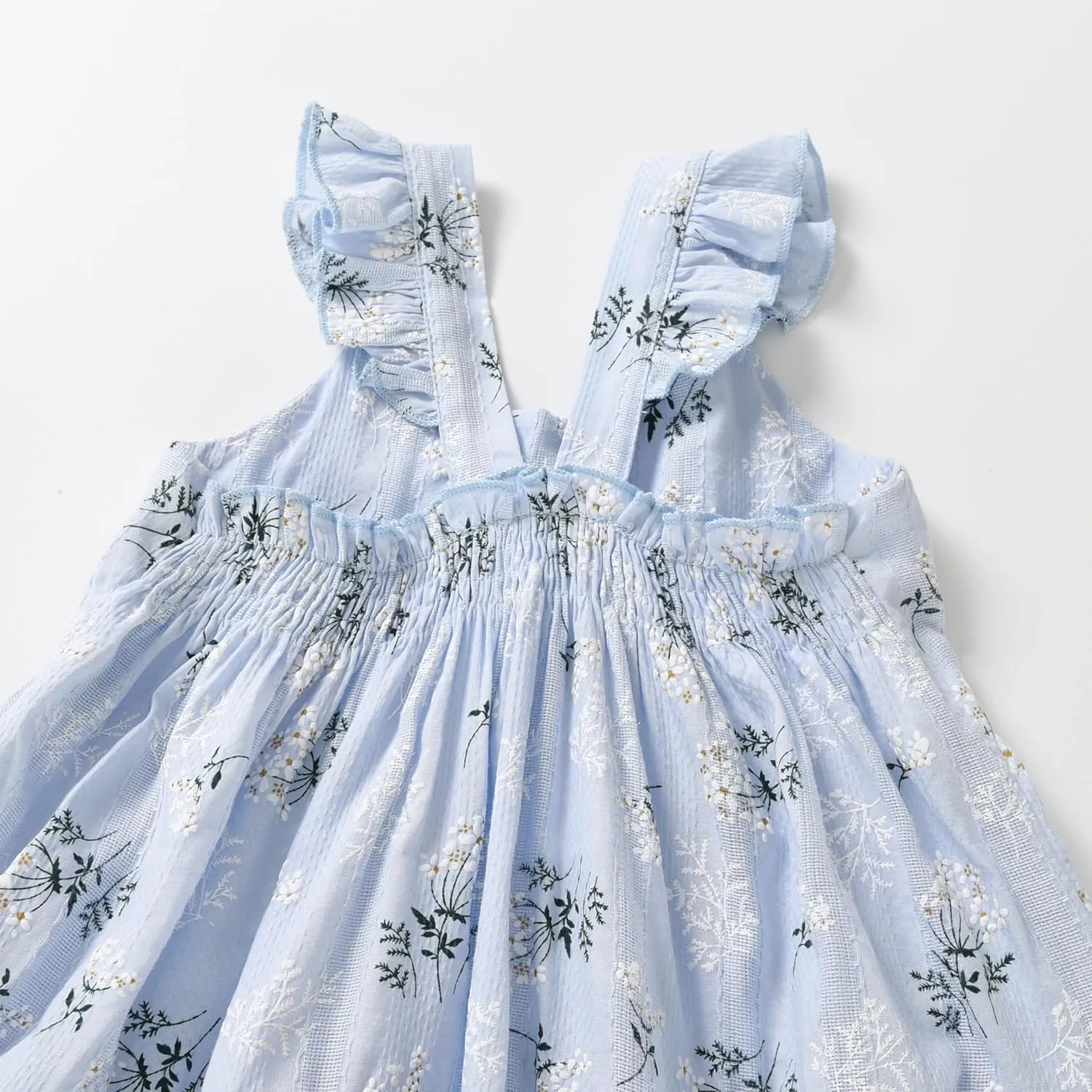 Kids Toddler Baby Girls Dress Ruffle Sleeveless Princess Dress 2024 Summer Beach Sundress