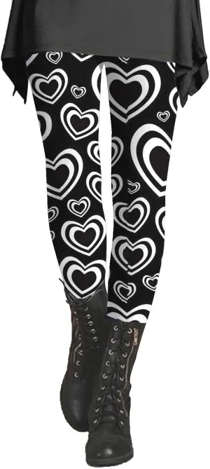 Leggings for Women Tall Womens Valentines Heart Tunic Tops for Leggings Pants for Women