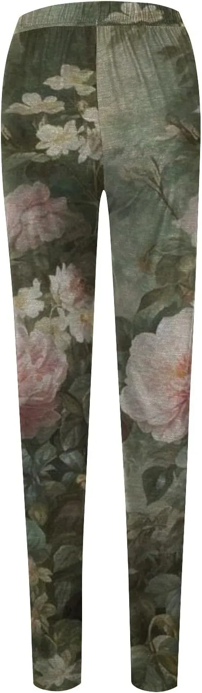 Leopard Print Sheer Capri Leggings for Women Leggins with Pockets Womens Leggings with Words