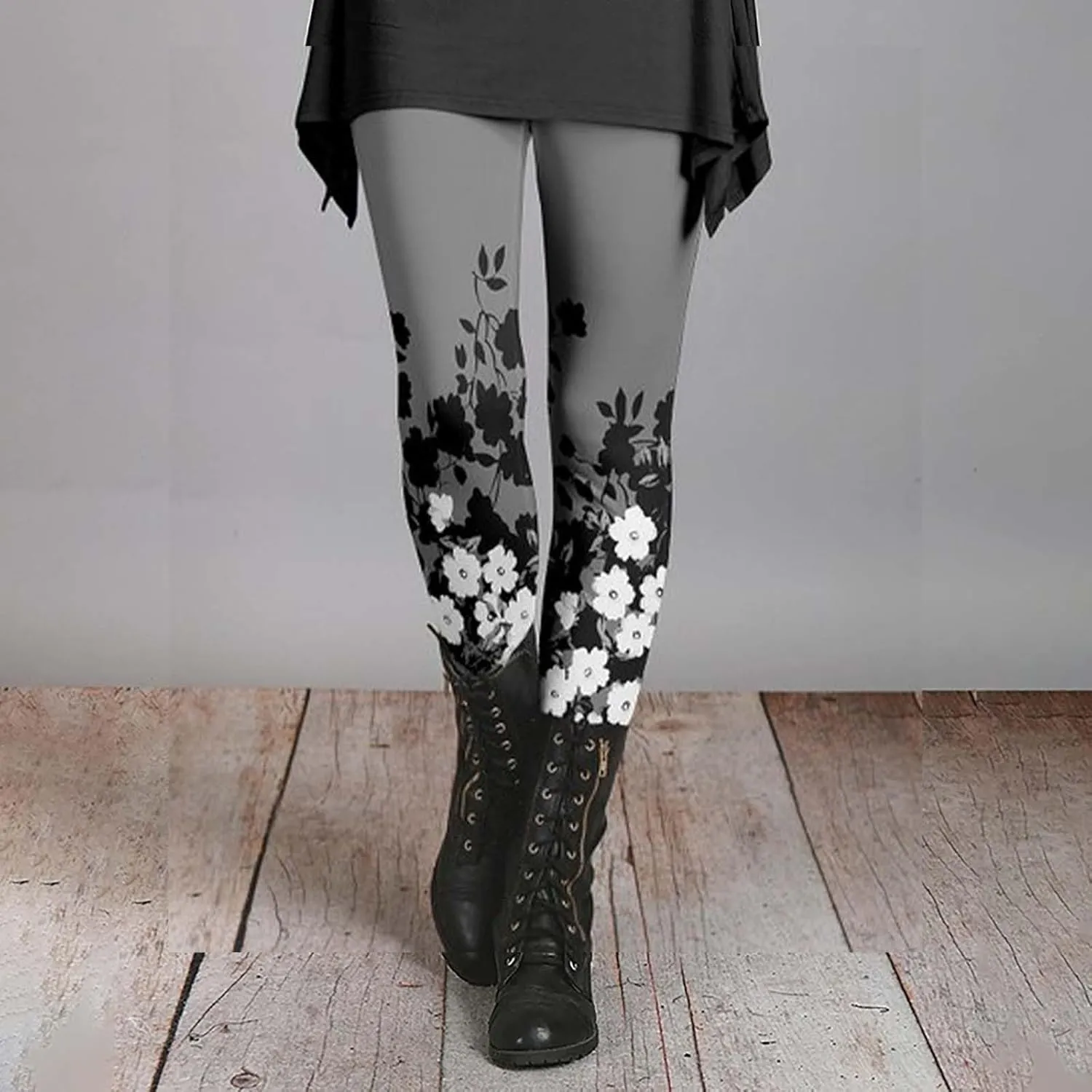 Leopard Print Sheer Capri Leggings for Women Leggins with Pockets Womens Leggings with Words