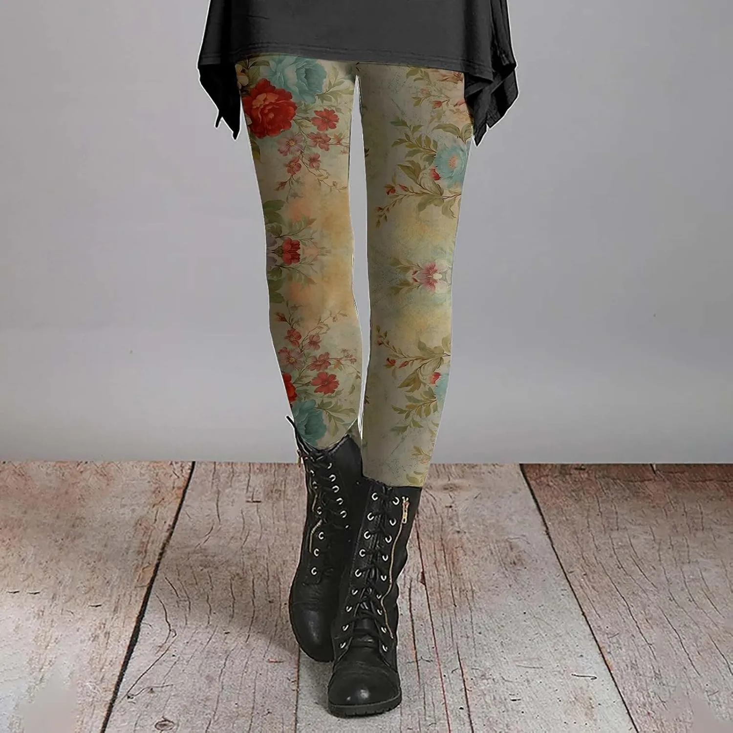 Leopard Print Workout Leggings for Women Printed Pants for Women Tall High Waist Yoga Leggings