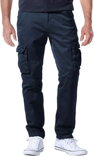 Match Men's Loose-Fit Casual Cargo Pants(42,6069 Blue)