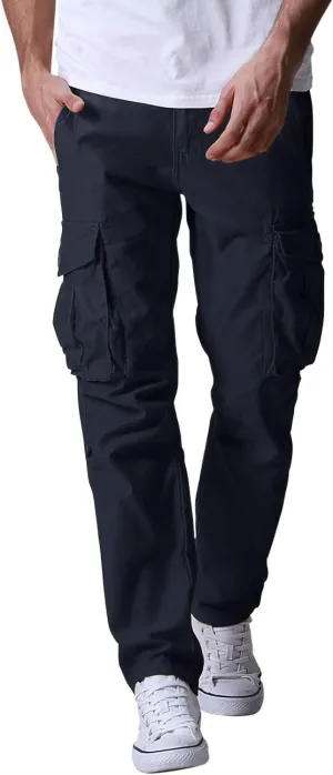 Match Men's Loose-Fit Straight Cargo Pants (34,6071 Dark Blue)