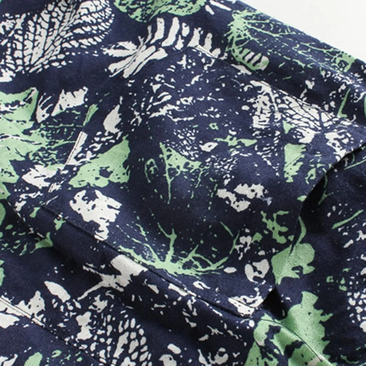 Men Linen Pants Fashion Floral Print Lace-Up Elasticated Skinny-Fit Casual Loose Trousers Slim-Fit Straight Legs