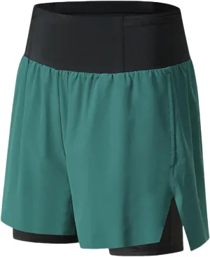 Mens 2 in 1 Running Shorts Quick Dry Mens Athletic Shorts with Pockets Outdoor Marathon Hiking Training Shorts Sports Shorts