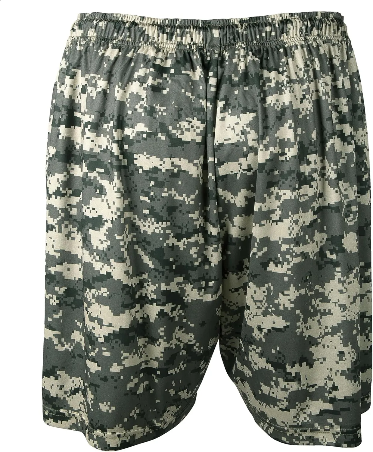 Men's Athletic Camo Shorts – Lightweight, Breathable Gym Shorts with Zip Pockets for Active Comfort