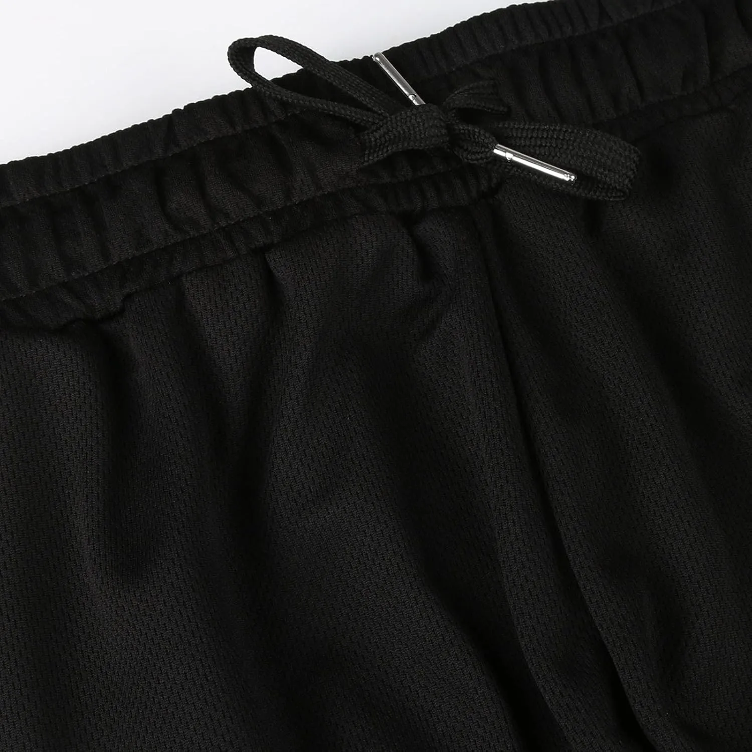Men's Athletic Running Shorts Breathable Mesh Quick Dry Workout Shorts Men Drawstring Fitness Gym Shorts Loose Fit