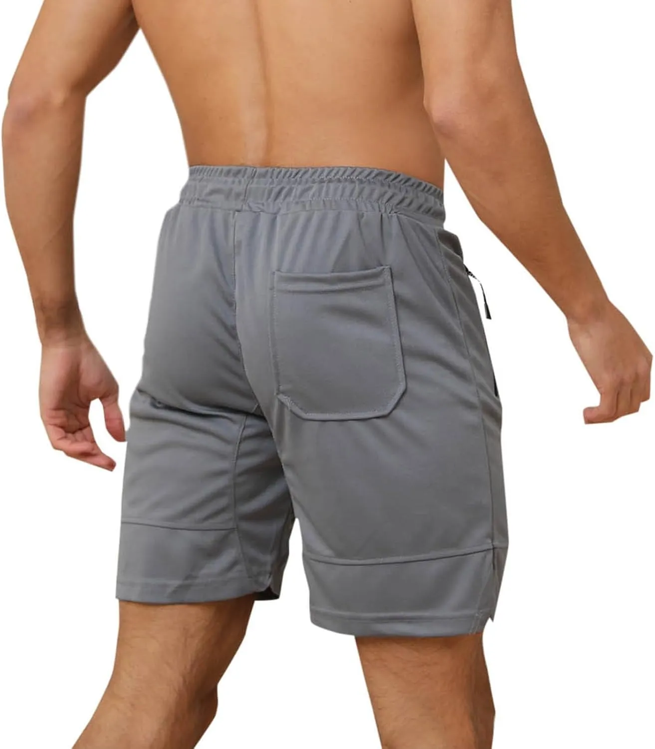Mens Athletic Shorts Outdoor Sports Basketball Shorts Soft Casual Lightweight Quick Dry Short Shorts with Pockets
