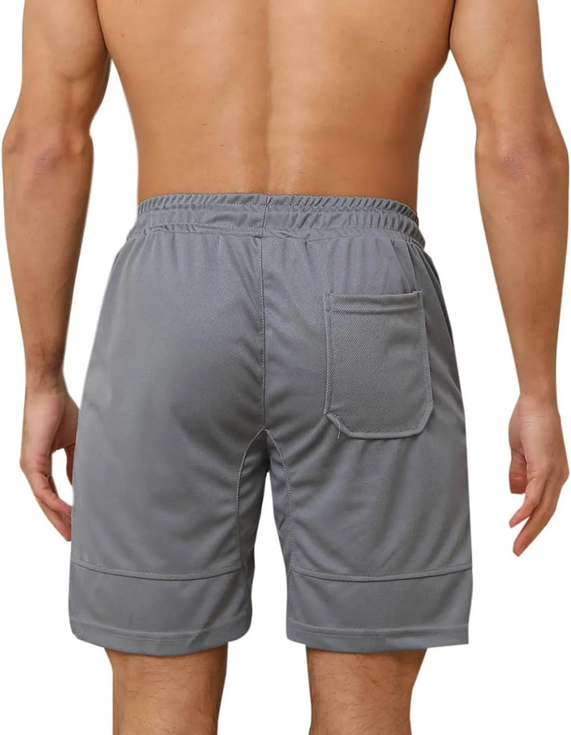 Mens Athletic Shorts Outdoor Sports Basketball Shorts Soft Casual Lightweight Quick Dry Short Shorts with Pockets