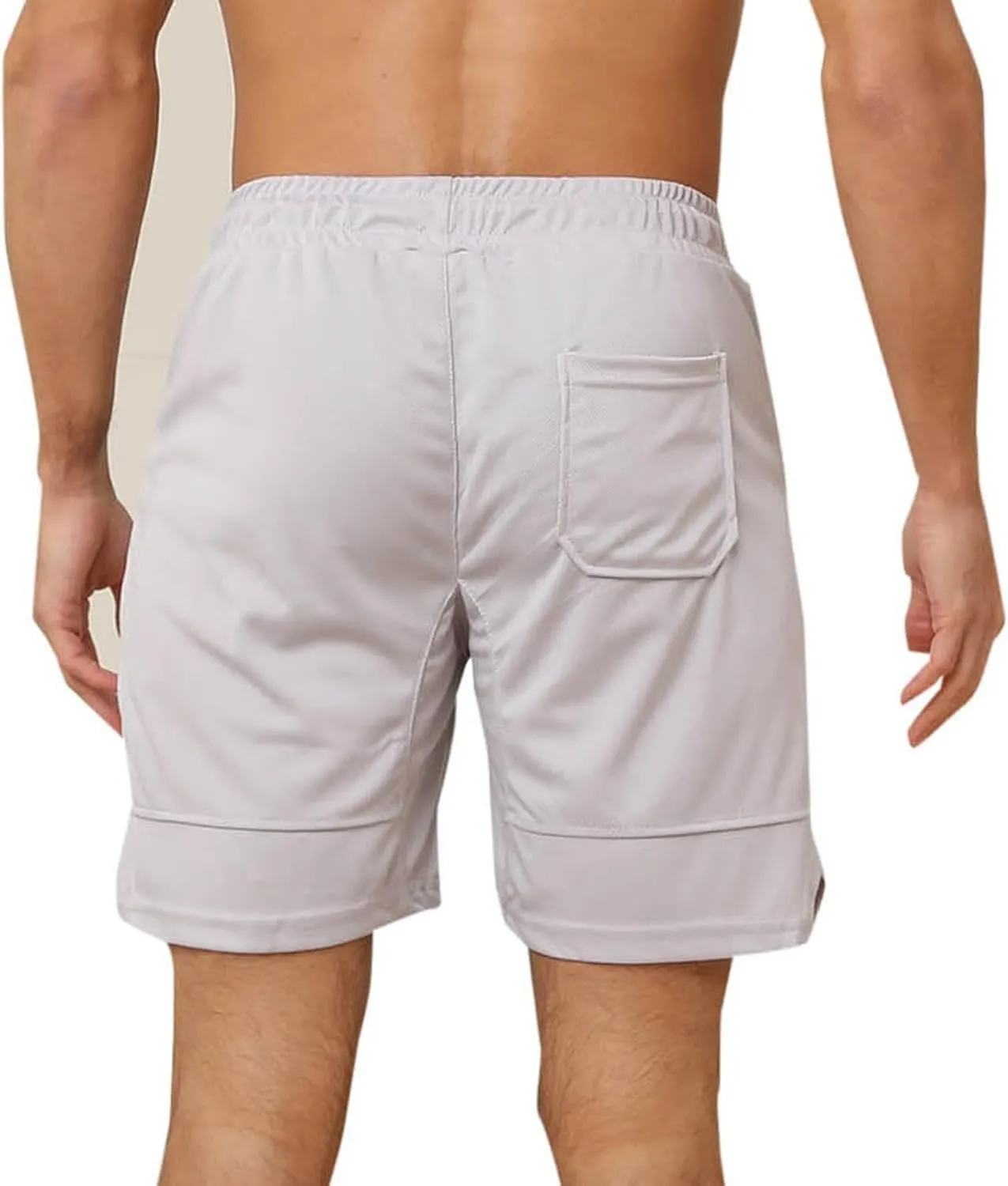 Mens Athletic Shorts Outdoor Sports Basketball Shorts Soft Casual Lightweight Quick Dry Short Shorts with Pockets
